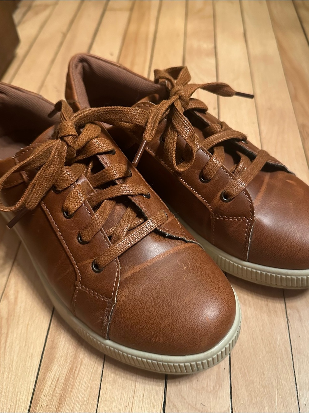 Deer Stags Tan/Brown Kids Casual Dress Shoe